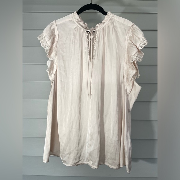 Current Air for Anthropologie Flutter Sleeve Top Size 2X - Picture 2 of 8